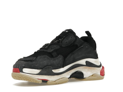 Balenciaga Triple S DIY Black Red White
