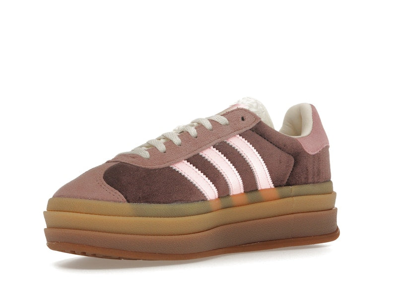 adidas Gazelle Bold Shadow Brown Warm Clay Glow Pink (Women's)