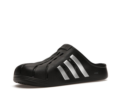 adidas Adilette Clog Black Silver