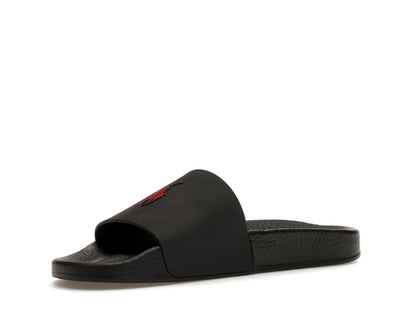 Polo Ralph Lauren Signature Pony Slide Black Red
