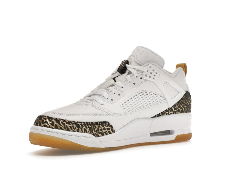 Jordan Spizike Low White Metallic Gold