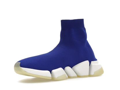 Balenciaga Speed 2.0 Recycled Knit Blue Glow
