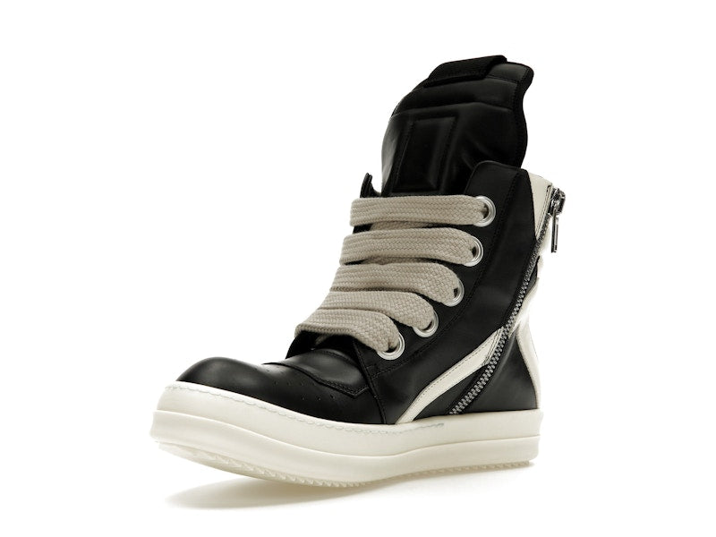 Rick Owens GeoBasket Oversized Eylet Black Milk