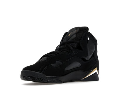 Jordan True Flight Black Metallic Gold White (GS)