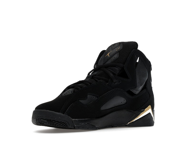 Jordan True Flight Black Metallic Gold White (GS)