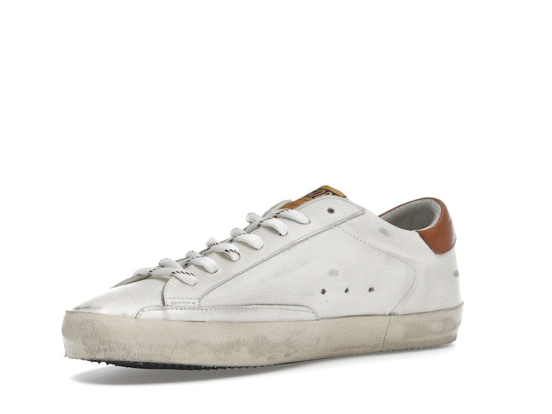 Golden Goose Super-Star White Grey Brown Heel Tab
