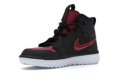 Jordan 1 High React Black Noble Red