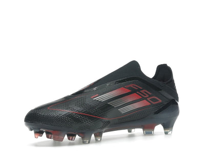 adidas F50 Elite Laceless FG Core Black Iron Metallic Lucid Red