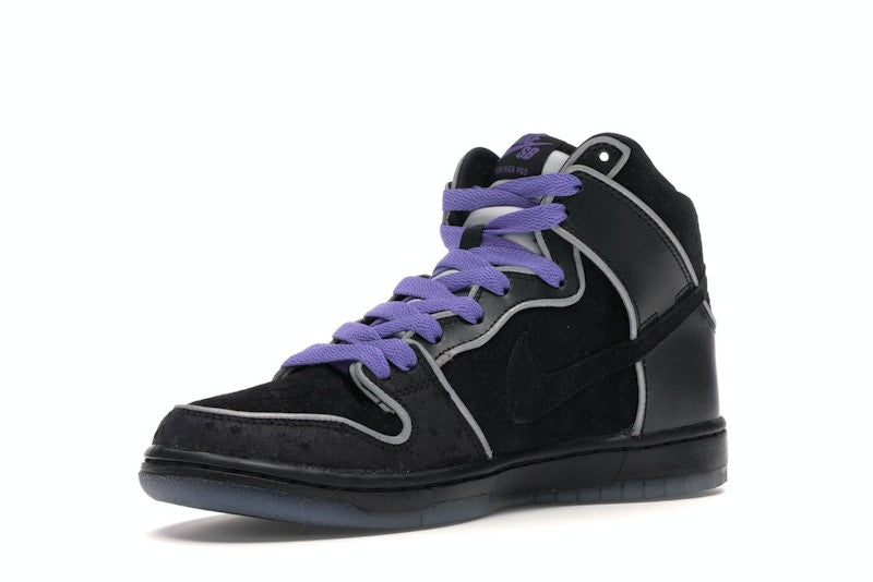 Nike SB Dunk High Black Purple Box