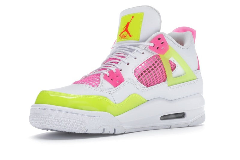 Jordan 4 Retro White Lemon Pink (GS)