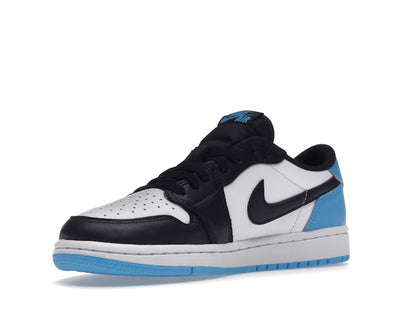 Jordan 1 Retro Low OG Black Dark Powder Blue (Women's)