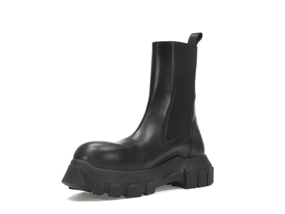 Rick Owens Lido Beatle Bozo Tractor Boots Black