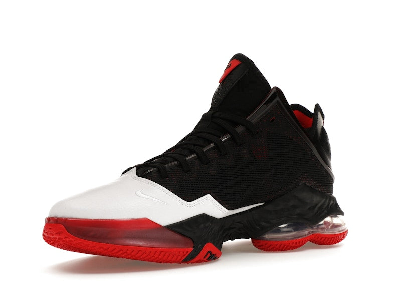Nike LeBron 19 Low Black White University Red