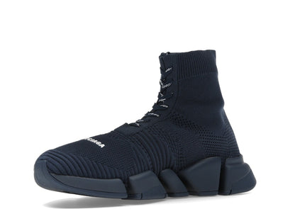 Balenciaga Speed 2.0 Lace Up Recycled Dark Blue