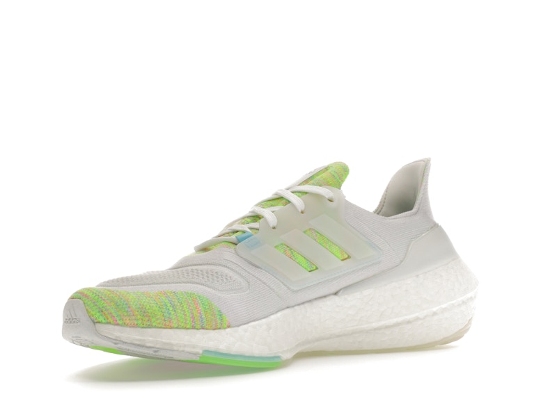 adidas Ultra Boost 22 White Bliss Blue Solar Green