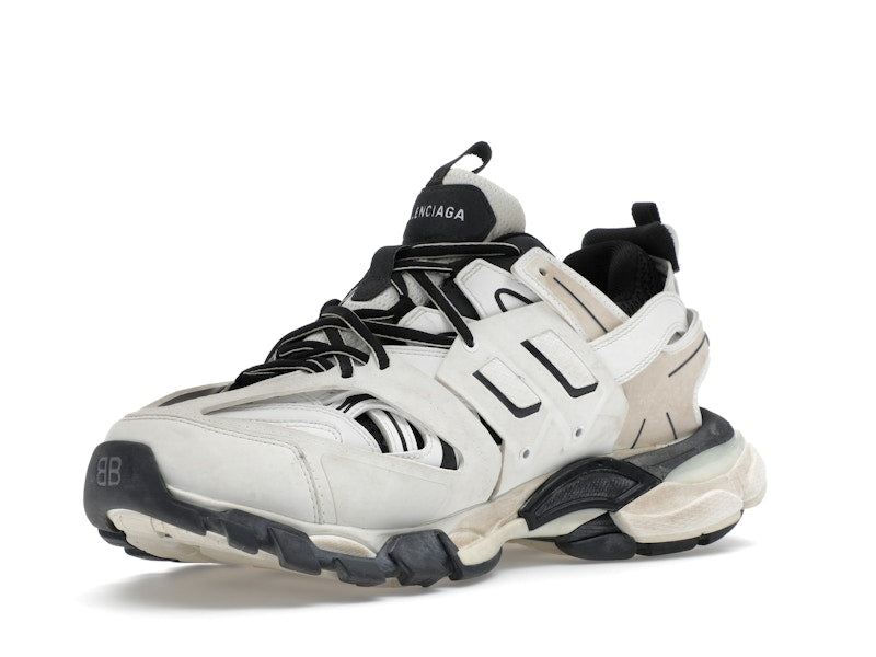 Balenciaga Track Worn Out In White Black