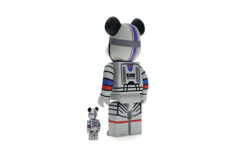 Bearbrick x Billionaire Boys Club x Mickey Mouse Astronaut 100% & 400% Set Multicolor