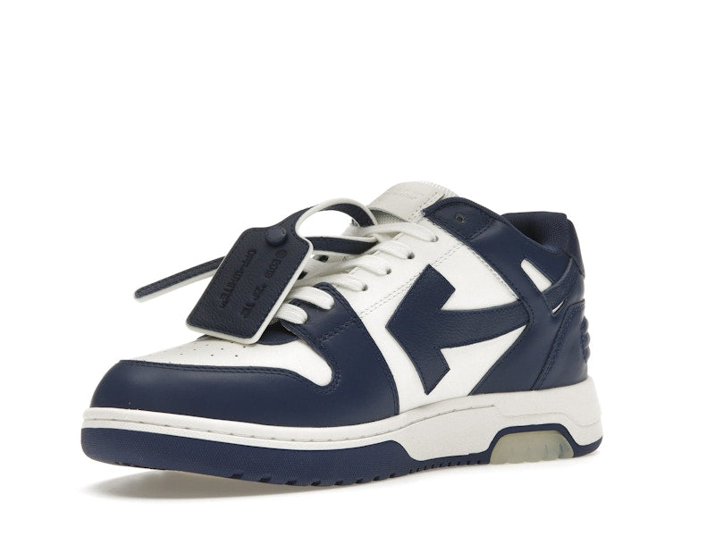 OFF-WHITE Out Of Office OOO Low Tops White Royal Blue