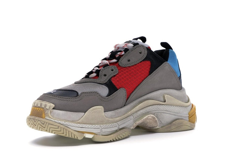 Balenciaga Triple S Grey Red Blue (2018 Reissue)