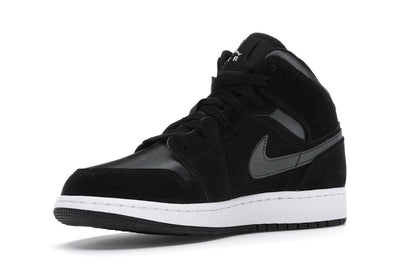 Jordan 1 Mid White Black Grey (GS)