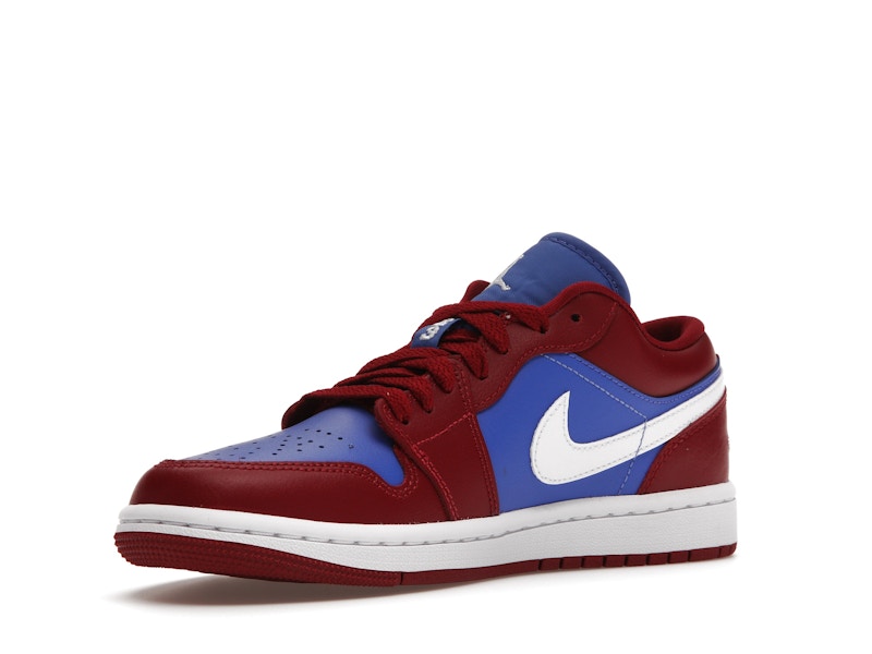 Jordan 1 Low Pomegranate Medium Blue (Women's)