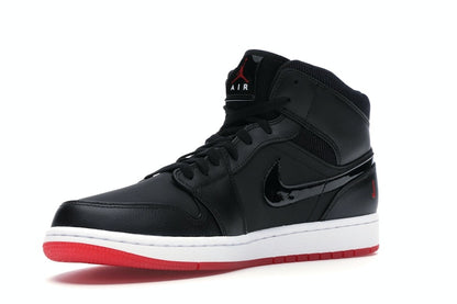 Jordan 1 Mid Black University Red