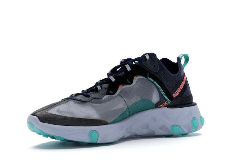 Nike React Element 87 Black Neptune Green