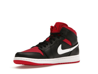 Jordan 1 Mid Black Gym Red White