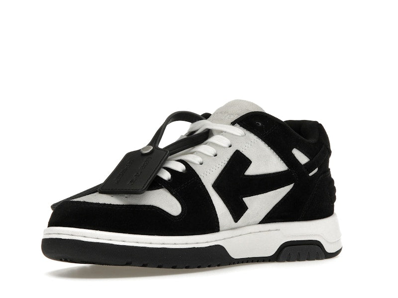 OFF-WHITE Out Of Office OOO Low Tops White Black Suede