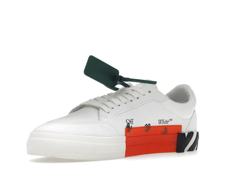 OFF-WHITE Vulc Low Canvas White Red Arrow Black