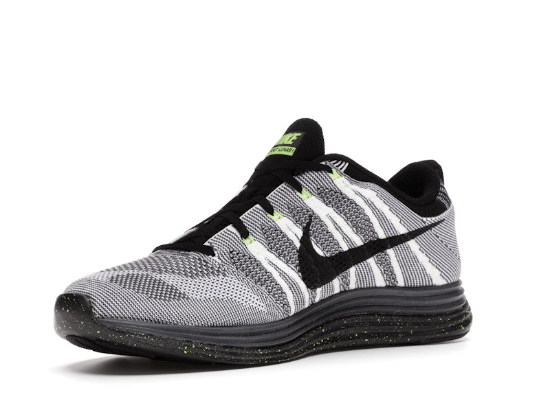 Nike Flyknit Lunar1+ White Black Volt