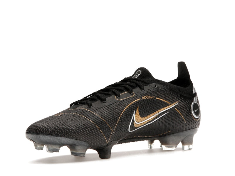 Nike Mercurial Vapor 14 Elite FG Black Metallic Silver Cave Stone Metallic Gold