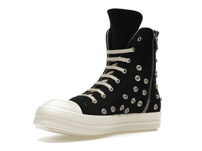 Rick Owens DRKSHDW Sneaks Studded Eyelets Black Milk