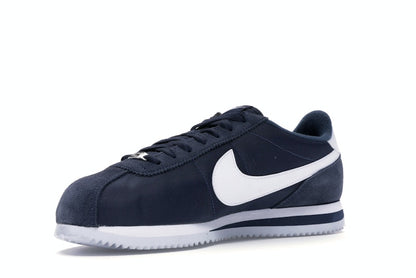 Nike Cortez Basic Nylon Obsidian White-Metallic Silver