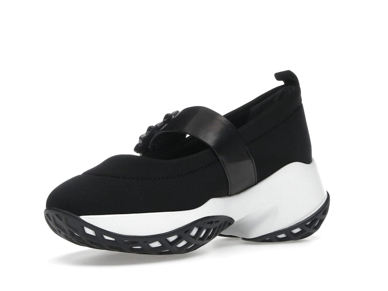 Roger Vivier Viv' Run Babies Black White Crystal Buckle (Women's)