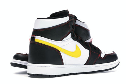 Jordan 1 Retro High Defiant White Black Gym Red