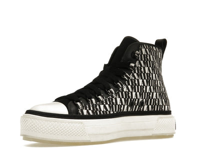 AMIRI Court Hi All Over Logo Black White