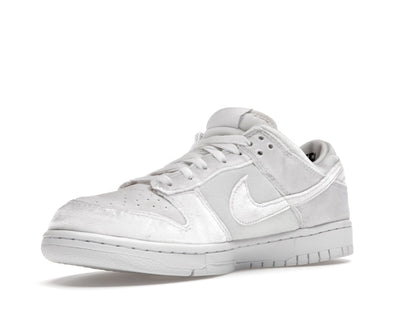Nike Dunk Low Dover Street Market Triple White Velvet