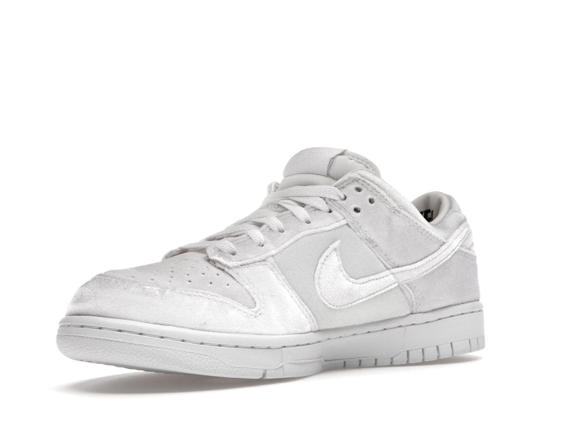 Nike Dunk Low Dover Street Market Triple White Velvet