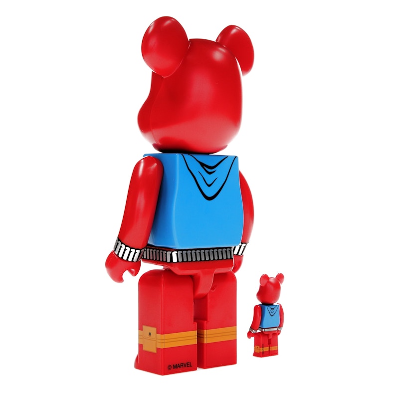 Bearbrick x Marvel Spider-Man Scarlet Spider 100% & 400% Set