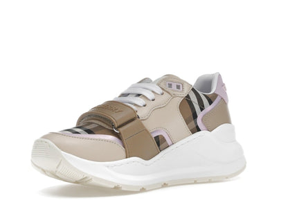 Burberry Ramsey Vintage Check Sneaker Beige Taupe Brown (Women's)