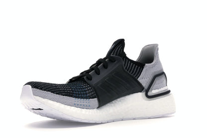 adidas Ultra Boost 19 Core Black Grey Six Shock Cyan