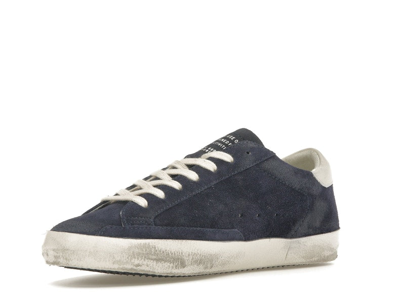 Golden Goose Super-Star Navy Suede White