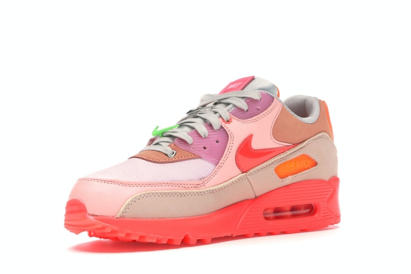 Nike Air Max 90 PRM Platinum Crimson/Bright Purple (Women's)