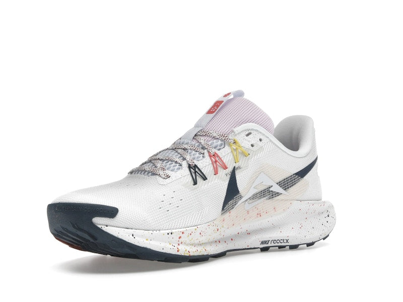 Nike React Pegasus Trail 5 Summit White Football Grey Pink Foam Armory Navy