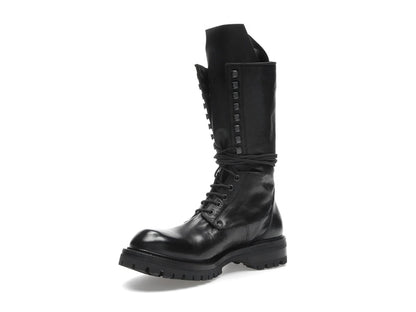 Rick Owens Army Laced Boot Black