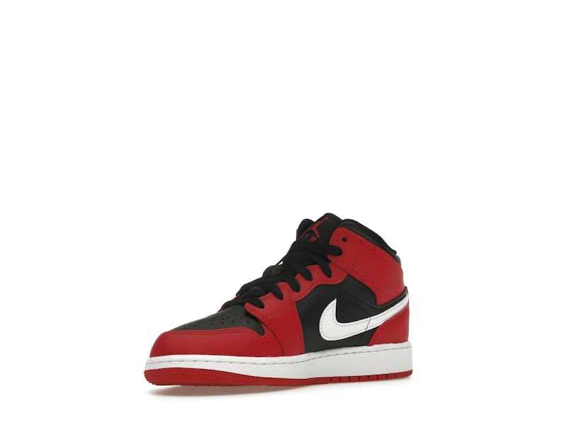 Jordan 1 Mid Gym Red Black White (GS)