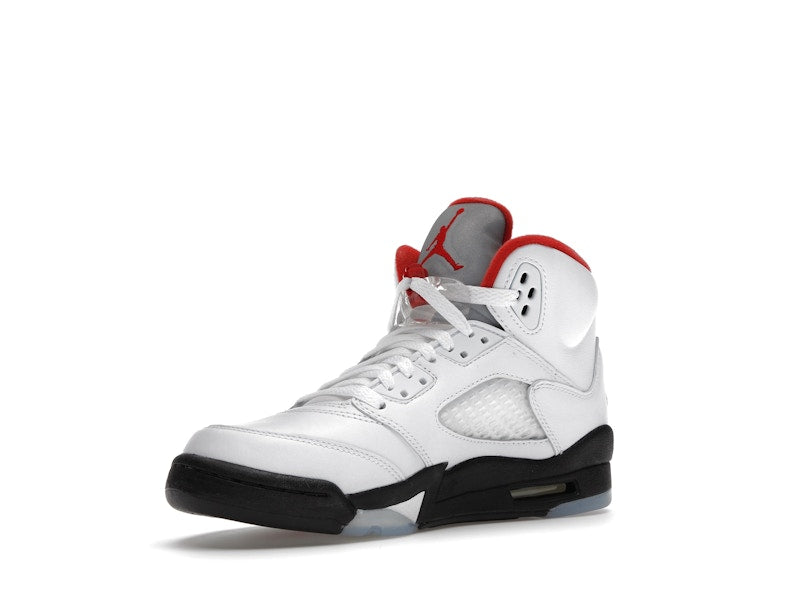 Jordan 5 Retro Fire Red Silver Tongue (2020) (GS)