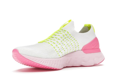 Nike React Phantom Run Flyknit 2 White Volt Pink Glow (Women's)