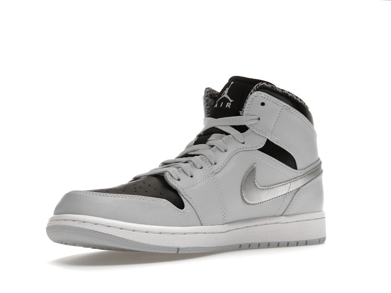Jordan 1 Mid Pure Platinum Metallic Silver